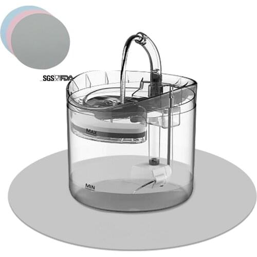 Cat Water Fountain Silicone Mat Solid Color 30CM Diameter Anti-slip Mat For Water Dispenser Drinking Bowl Feeder Pad Easy Wash