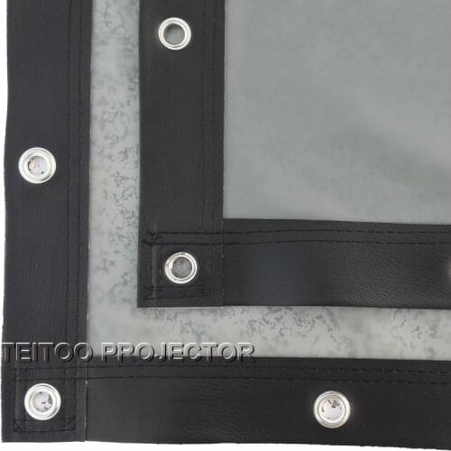 200" 16:9 Folding Portable PVC Rear Projection Screen Professional Film Curtain to Home TV 3D DLP Outdoor Image Beamer Projector