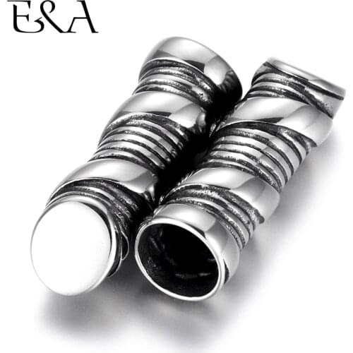 2pcs/lot Stainless Steel Connector Horseshoe Shaped 8mm Hole for DIY Punk Charms Bracelet Jewelry Making Connect Parts Supplies