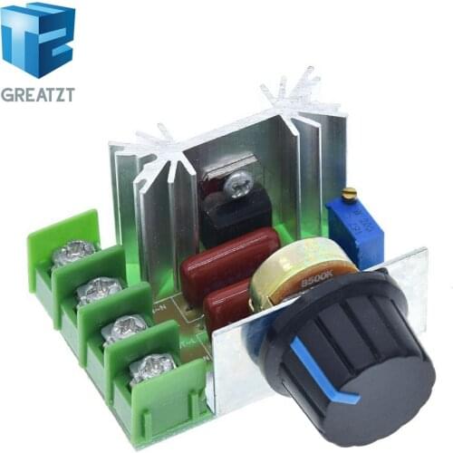 GREATZT High Quality 2000W AC 220V SCR Electronic Voltage Regulator Module Speed Control Controller Worldwide Top Sale