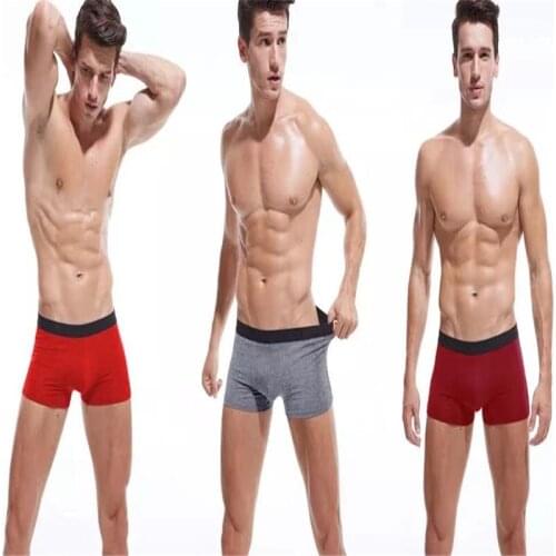 4pcs/Lot Male Panties Modal Mens Underwear Boxers Breathable Man Boxer Solid Underpants Comfortable Brand Shorts шорты мужские