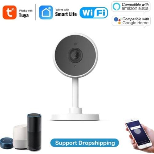 Tuya Smart Home WiFi IP Camera 1080P Motion Detection Night Vision Security Camera Work With Smart Life App Alexa Google Home