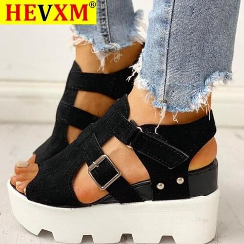 2020 Fashion Summer Platform Wedge High Heels Casual Comfortable Light Leisure Shoes Woman Sandals Women Shoes Female