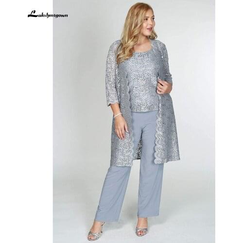 Plus Size Women Blue Pant Suits Mother Of The Bride Dresses 2022 Vestido de Fiesta de Boda Long Evening Dresses