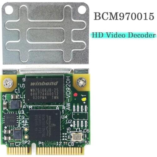Wireless card 1080p for Broadcom Crystal HD Decoder BCM70015 BCM970015 AW-VD920H HD Crystal Hardware Decoder Mini PCIE Adapter