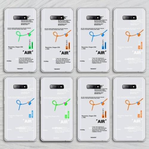 Tides brand sneakers Phone Cases Transparent for Samsung A71 S9 10 20 HUAWEI p30 40 honor 10i 8x xiaomi note 8 Pro 10t 11
