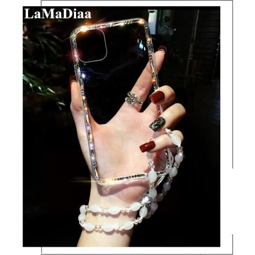 Luxury Funds Capa Bling Diamond Rhinestone Crystal Clear Soft Case Cover For Xiaomi mi 5X 6X A2 8 9 SE Lite 10 Pro MAX 2 3