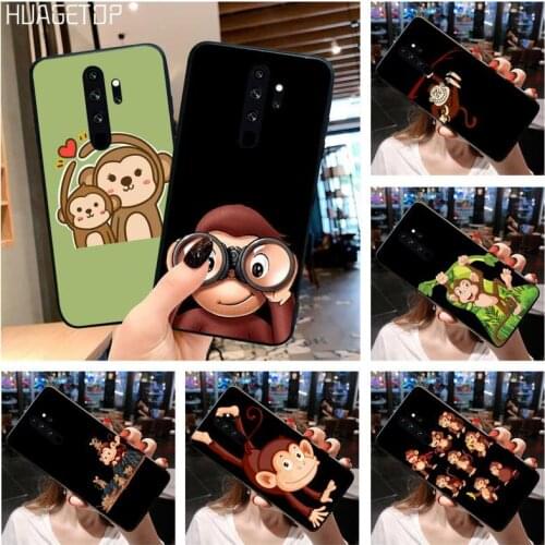 HUAGETOP Amazing Monkey Cartoon black Phone Case Hull for Redmi Note 9 8 8T 8A 7 6 6A Go Pro Max Redmi 9 K20 4X
