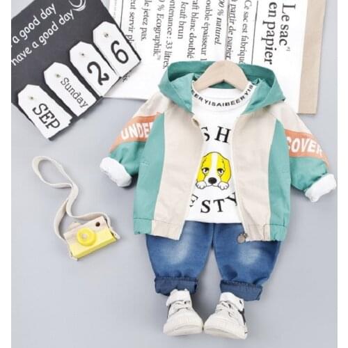 Spring Autumn Children Clothes Baby Boys Girls Cartoon Hoodies JACKET T Shirt Pants Kids Infant Clothing Toddler Sportswear Sets