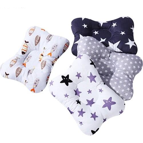 Baby Nursing Pillow Infant Newborn Sleep Support Concave Cartoon Pillow Printed Shaping Cushion Prevent Flat Head