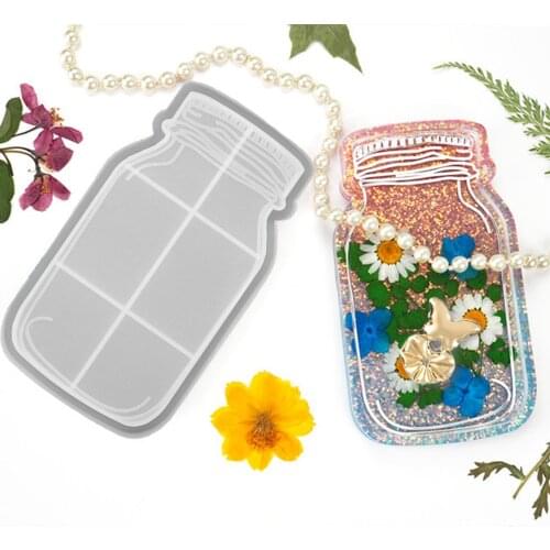 DIY Glue Drop Crystal Bottle Shape Candle Base Mold Resin Tray Fragrant Candle Tray Mirror Mold Ashtray Mould Manual Tool SQ053