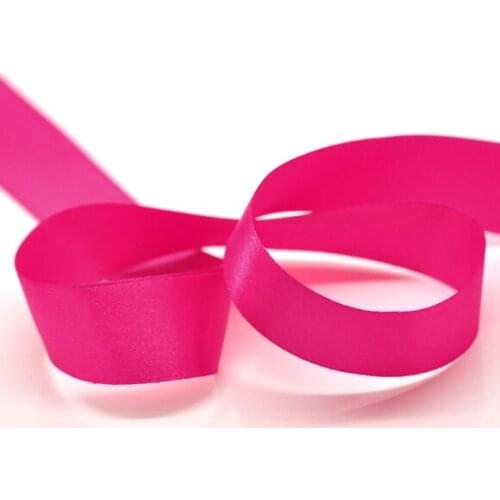 DoreenBeads Fuchsia 1" Wide Wedding Craft Satin Ribbon, sold per packet of 1 roll(22.5 m) (B11868)
