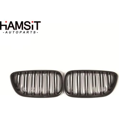 Hamsit Auto Imitation Carbon Fiber ABS Modified Front Racing Grille Car Accessories For BMW 2-Series F22 2014-2016