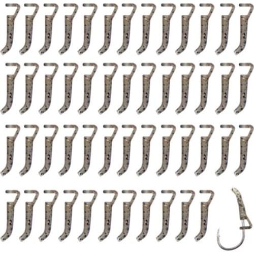 Hyaena 50pcs Soft Rubber Camoflage Hooks sleeves Carp fishing accessories D-rig Line Aligner Hair Rigs