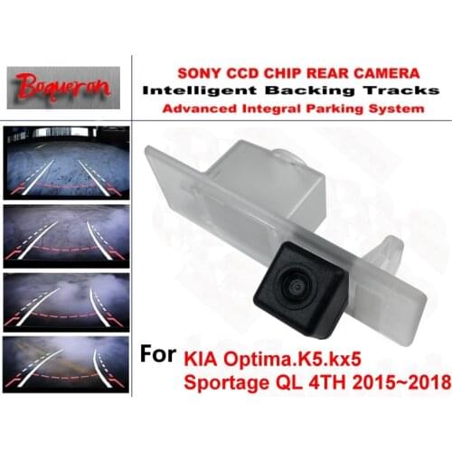 HD CCD Intelligent Dynamic Rear View Camera Car Parking Camera For KIA Optima K5 kx5 Sportage QL Stonic K9 Ceed 3 2015~2018