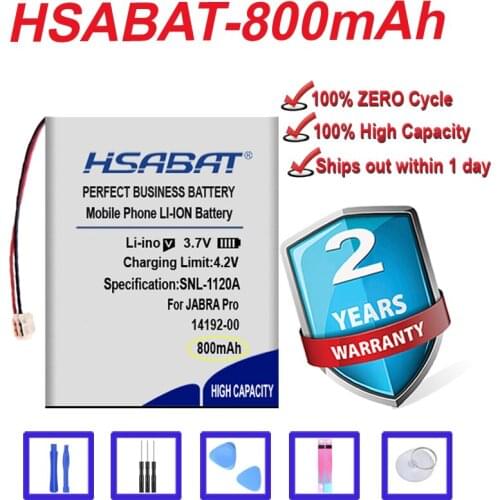 Top Brand 100% New 800mAh 14192-00, AHB412434PJ Battery for Jabra Pro 9400, 9450, 9460, 9465, 9470 in stock
