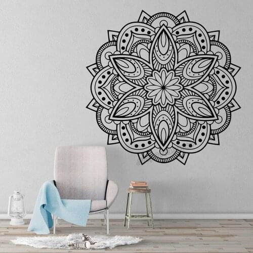 Mandala Art Sacred Geometry Wall Sticker Mandala Wall Decal Mandala Wall Decor Mandala Stencil Decals Vinyl Room Decor C990