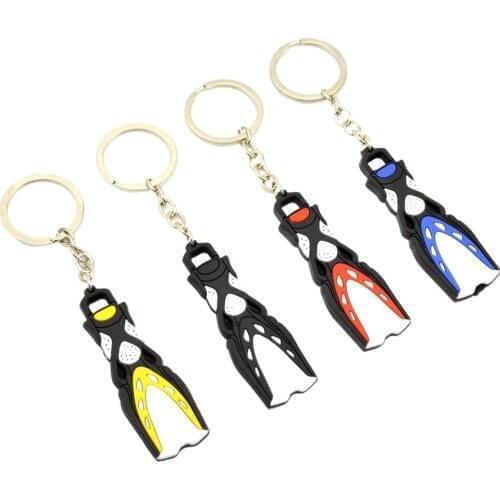 Outdoor Sports Mini Scuba Diving Fin Key Chain KeyChain Flipper Keyring Diver Diving Accessories Gift Key Chain