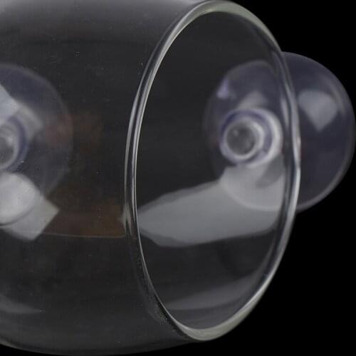 Mini Crystal GlassPot Water potted aquatic planting cylinder cup aquarium accessories Aquarium decoration fish tank