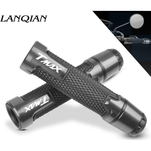7/8'' Motorcycle Aluminum Plastic Handle Grips With Logo For YAMAHA TMAX T-MAX T MAX TMAX530 TAMX500 T-MAX530 T-MAX500