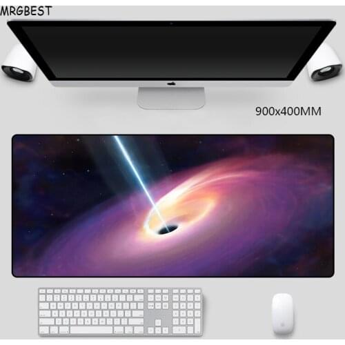 MRGBES Large Mouse Pad A Beam of Light Picture Mats Anti-slip Rubber PC Computer Keyboard Pads for CSGO DOTA LOL Gamer