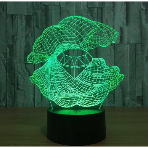 Novelty Luminaria Remote Touch switch Led 3d Light Fixtures Nursery Kids Lights Lamps Mini Led 3d Night Light