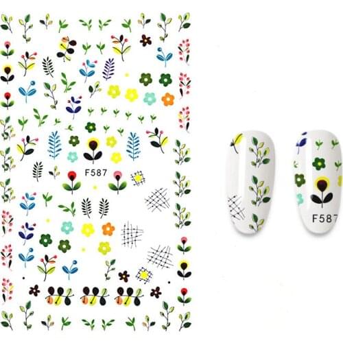 The New Nail Sticker Flowers And Animals Cartoon Summer Style Designs Nail Art Decorations Stickers For Nails