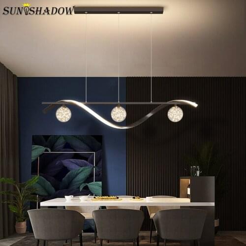 Nordic Style Modern Pendant Light New L100cm LED Pendant Light For Dining Room Kitchen Fixture Living Room Bedroom Hanging Lamp