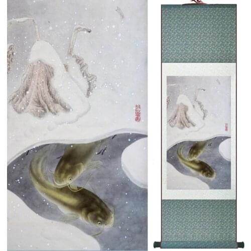 Home Office Decoration Chinese scroll painting birds painting Chinese wash painting Printed painting 060811