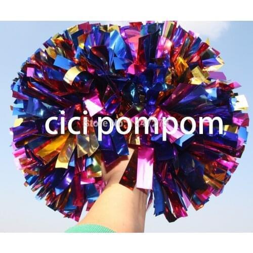 Pom Poms 3/4"x 6" Adult /kids Custom Professional Game Cheerleader 's Cheering Pom Pom 18pcs/lot