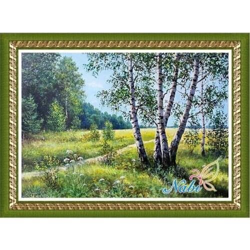 Nature icon 3d diy pictures 4010R - Square diamond mosaic painting Diamond embroidery cross stitch