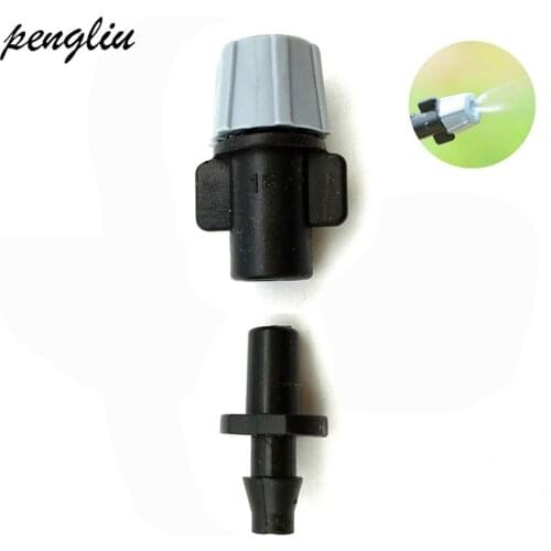 Gray Nozzle Spray Sprinkler Micro Irrigation 1/4 "Barbed Garden Lawn Irrigation With Single Barb Connect To 4/7mm IT233