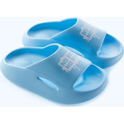 Summer Slippers for Girls Boys EVA Breathable Soft Bottom Print Letter Colorful Toddler Slides Bathroom Anti-Slip Wear Flip Flop