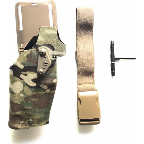 2020 TMC Tactical Pistol Holster X300 Light-Compatible for G17/18 with QL Mount Holster Adapter Leg Shroud Drop Free Shipping