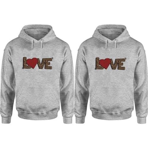 Valentines Day Letter Pullovers Love Women Hoodies 2020 Harajuku Womens Hoodies Pullover Korean Streetwear Black