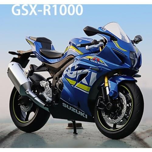 1:12 Diecast Motorcycle Model Toy F-Suzuki GSX-R1000 Sport Bike For Collection