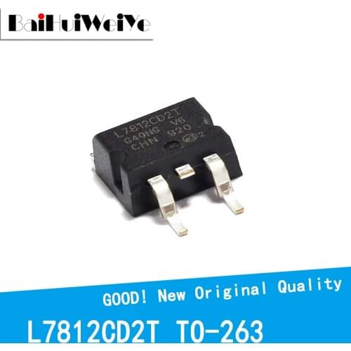 10PCS/LOT L7812CD2T L7812 L7812CD2T-TR L7812C TO-263 New Original IC Chipset MOSFET MOSFT TO263 Three-terminal voltage regulator