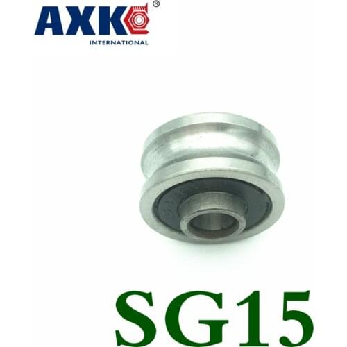 2019 Axk 10 Pcs Sg15 Sg5rs U Groove Bearings 5x17x8x9.75mm For Tracking Guide Roller For Co2 Laser Engraving Cutting Machine