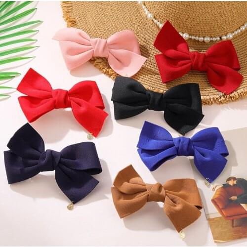2021 New Cute Cartoon Bow Hairpins Hair Clip Girls Women Headwear Barrette Hair Accessories
