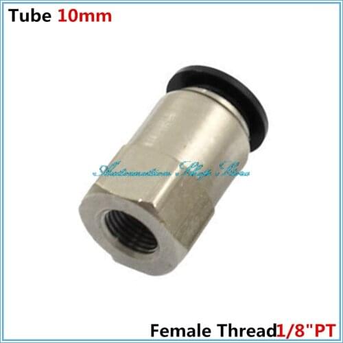 5 Pcs 1/8"PT Female Thread to 10mm Push in Pneumatic Air Quick Connect Tube Fitting Coupler PCF10-01