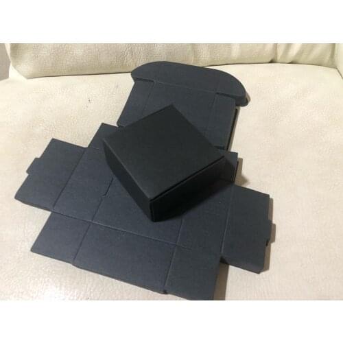 50/100pcs Mulit-size Black Kraft Paper Box Airplane Style Craft Gift Boxes Packaging Candy Box Present Carton Box