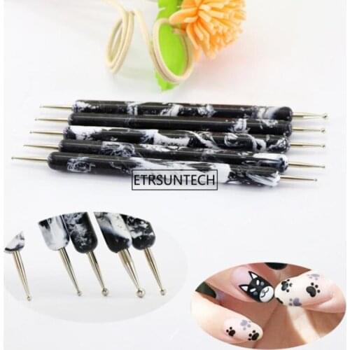 50sets Nail Art Design Double Ended Dotting Painting Drawing Pens DIY Tools Nails Accessories Manicure Tools Kit F3579
