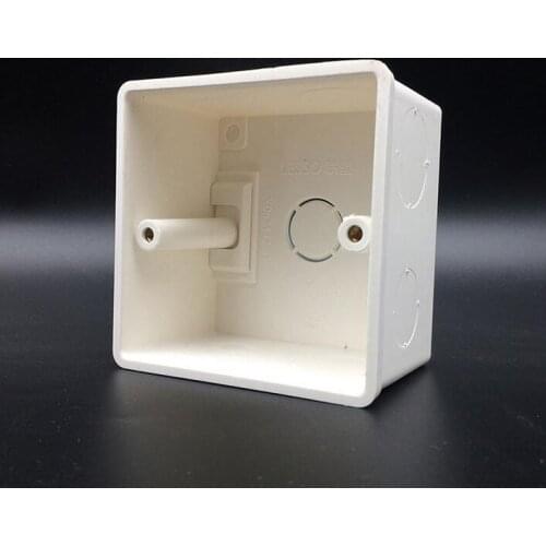 86*86mm Cassette Universal White Wall Mounting Box for Wall Switch and Plastic Enclosure Socket Back Box Outlet 86mm