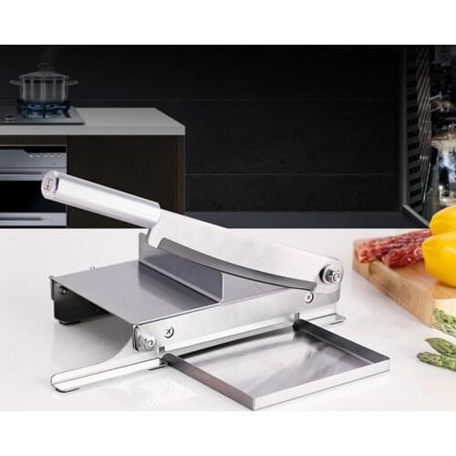 9.5 inch Food Slicer Medicine Cutter Ginseng Antler Ganoderma Cutting Machine Cake Stainless Steel Commercial Household Cutter