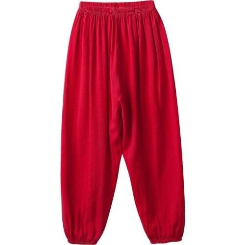 Unisex Kids Boys Girls Soft Solid Color Loose Harem Pants Children Yoga Jogging Fitness Workout Dance Sports Pants Trousers