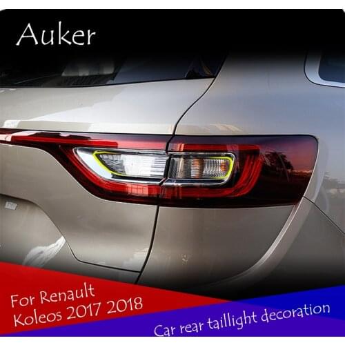 Car Rear Light Lamp Cover Car Styling 4Pcs/Set For Renault Koleos 2017 2018