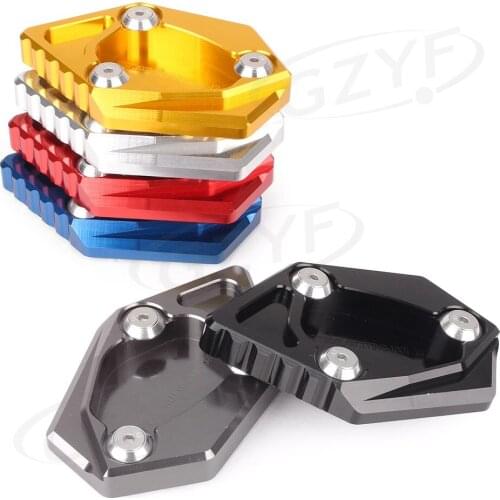 For KYMCO Kymco 2011-2015 KXCT 300i & 2012-2015 XCITING 400i Foot Side Stand Plate Pad Stand Kickstand Pad CNC Motorbike Part