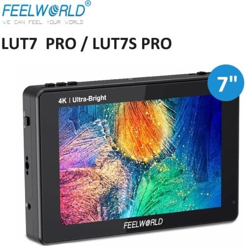 FEELWORLD LUT7 LUT7S PRO 7 Inch on Camera DSLR Field Monitor 4K SDI 3D LUTs Touch Screen 1920*1200 IPS FHD 2200nit Monitor