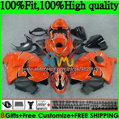 Injection For SUZUKI Hayabusa GSXR-1300 GSXR 1300 56BS.243 GSXR1300 08 09 10 11 12 2008 2009 2010 2011 Orange flame 2012 Fairing