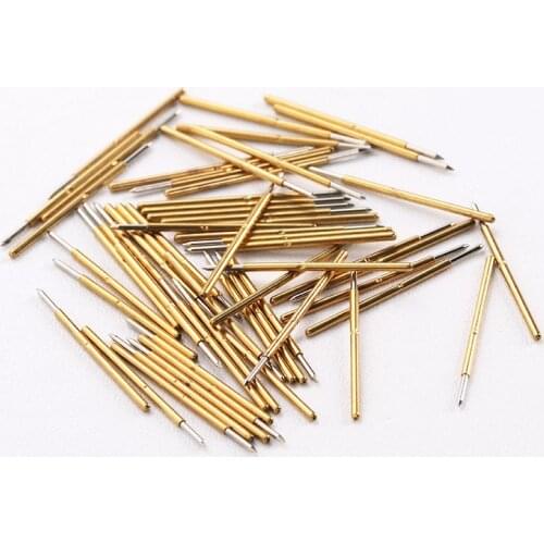 Hot Selling P50 Series Nickel Plated Test Probe Electronic Spring Detection Needle 100 Pcs/Bag Brass Pogo Pins For Test Tools